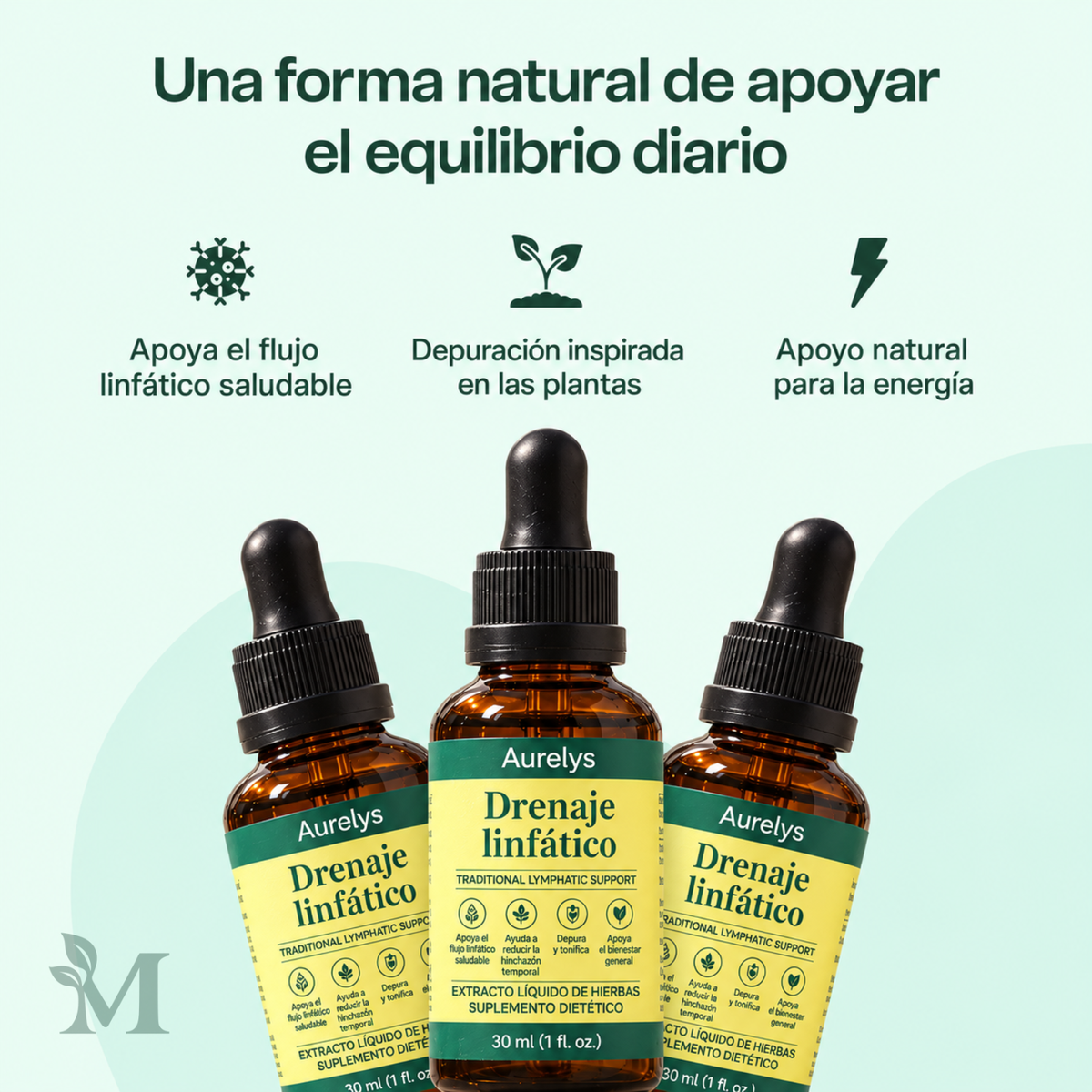 Matina Drenaje Linfático| Gotas herbales para tu ritual diario 🌿